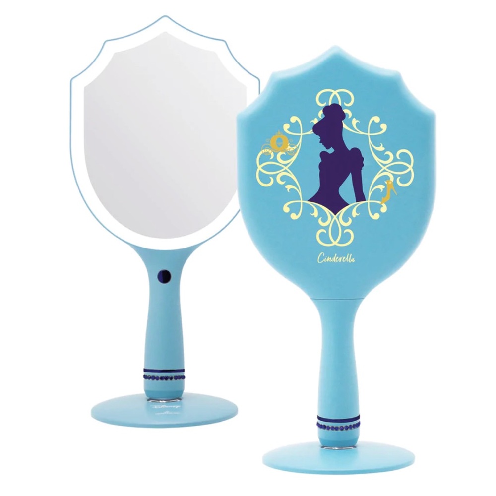 CINDERELLA LED HANDHELD MAKEUP MIRROR WITH STANDING BASE